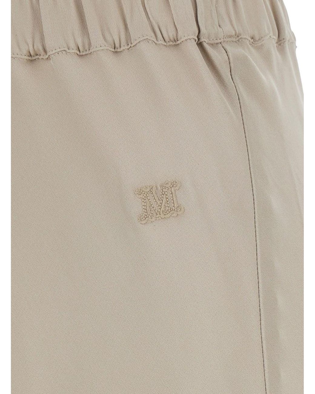 Max Mara White Skirt Sospiro Silk