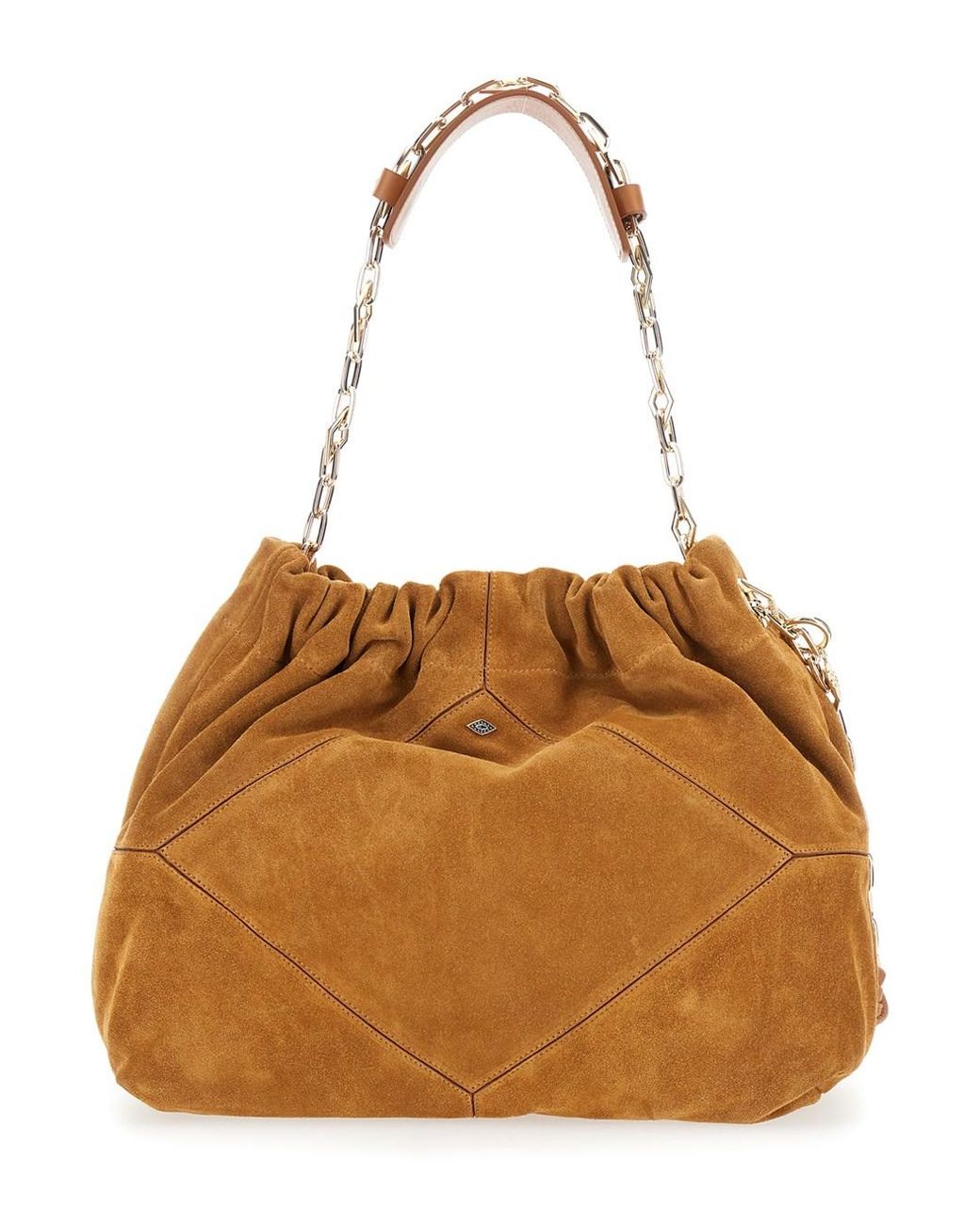 Ba&sh Brown Shoulder Bag June Suede