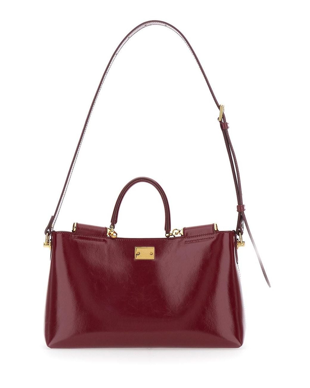 Dolce & Gabbana Purple Handbag 'Vittoria' With Adjustable Shoulder Strap And