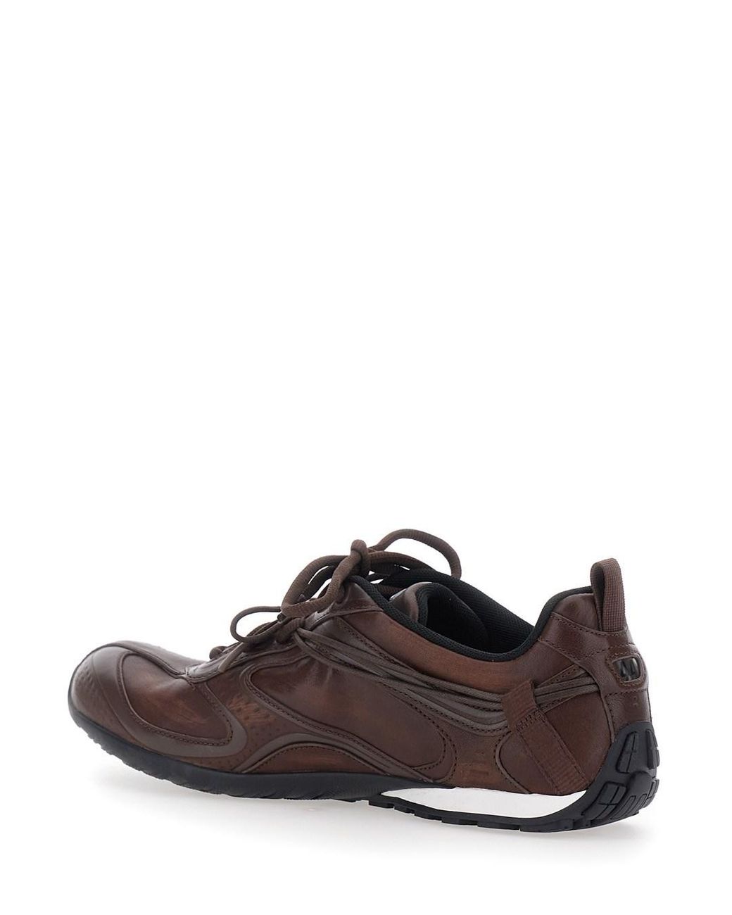 Balenciaga Brown Radar Logo Sneakers for men