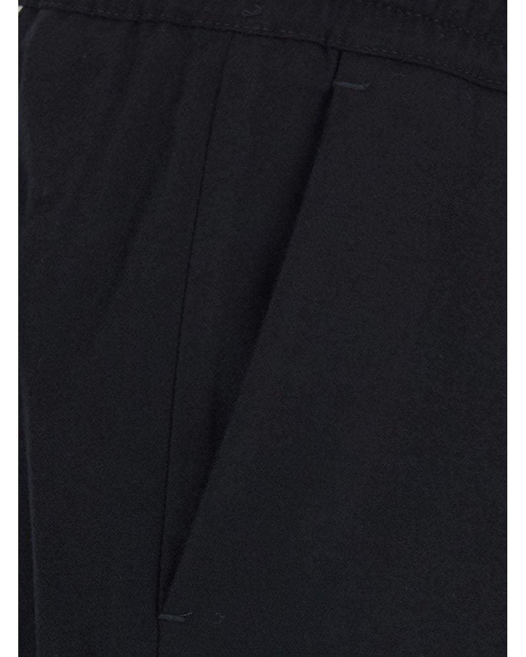 Low Brand Black 'Tokyo' Pants With Pockets And Elasticated Waist for men
