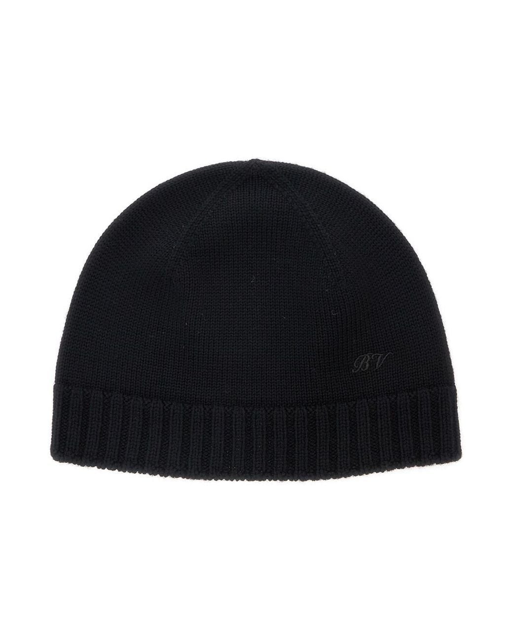 Bottega Veneta Black Classic Wool Knit Beanie for men