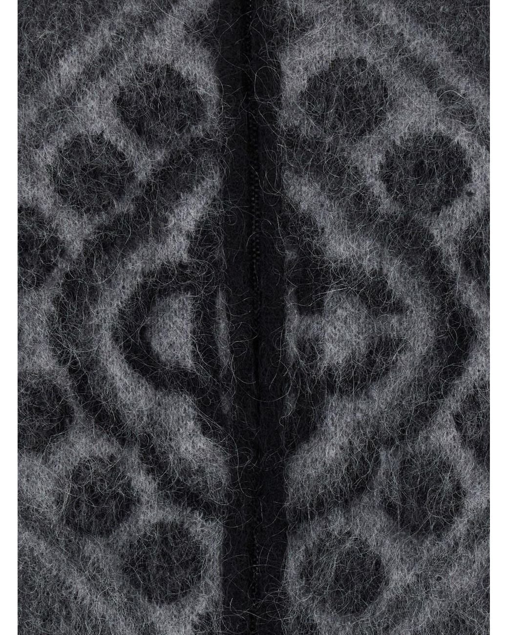 Casablanca Black Carpet Mohair Hoodie With Hood And Long Sleeves for men