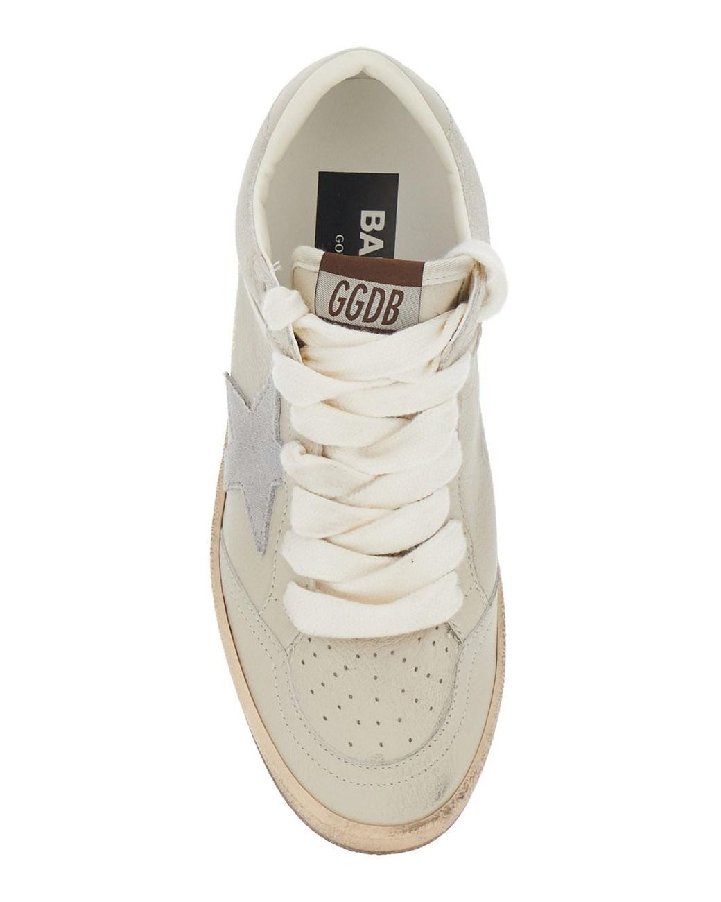 Golden Goose Deluxe Brand White Sneakers Ballstar Leather Trainers