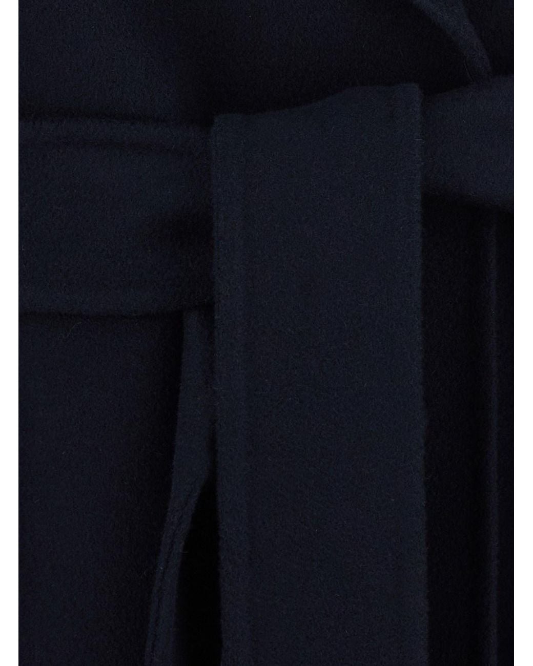 Max Mara Blue Virgin Wool Coat