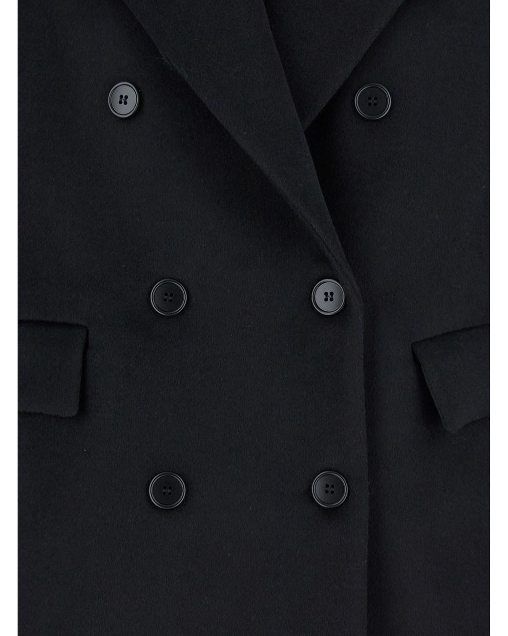 Le Plain Blue Double-Breasted Jacket With Peak Revers