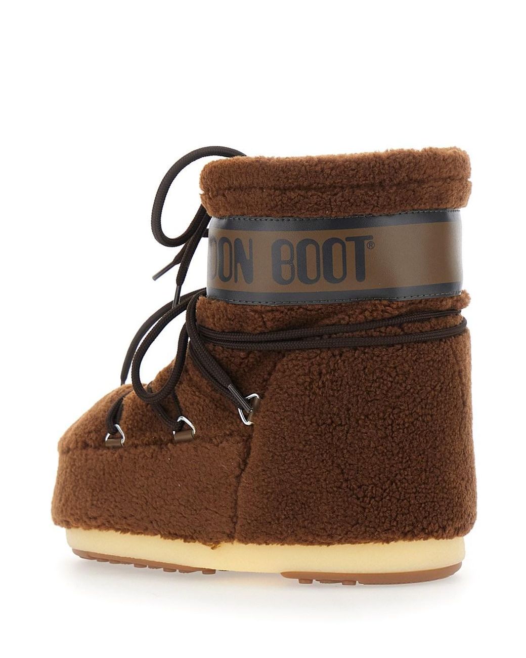 Moon Boot Brown Bootie Icon Low Fleece Boot