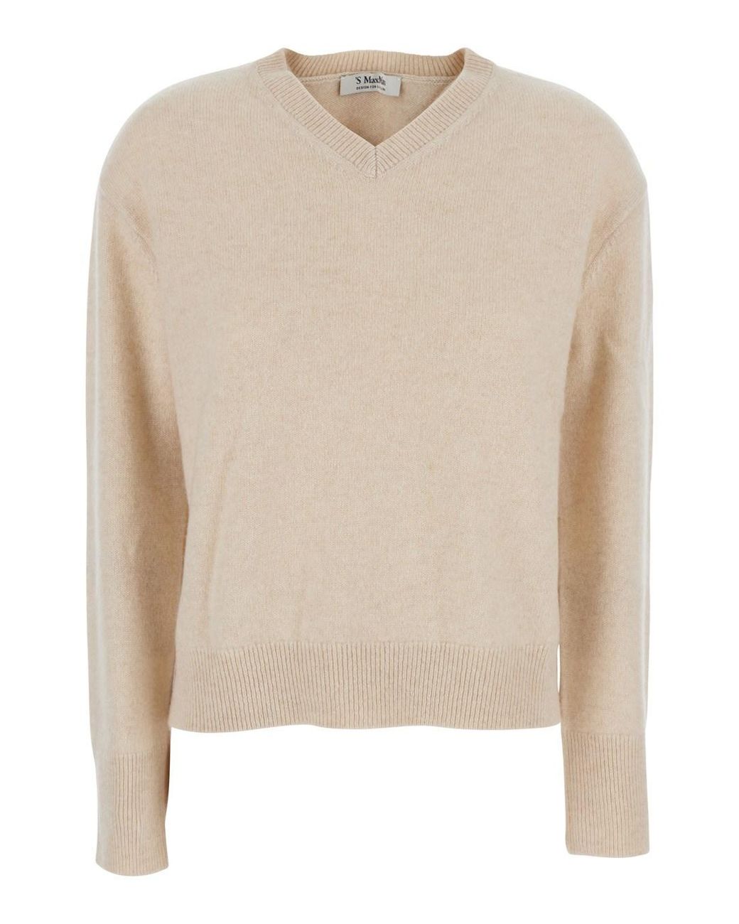 Max Mara Natural Sweater Fata Cashmere Tops