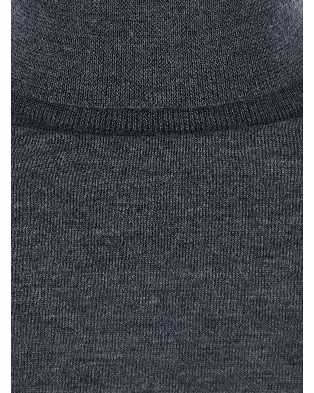Semicouture Blue 'Freda' Sweater With V-Neck
