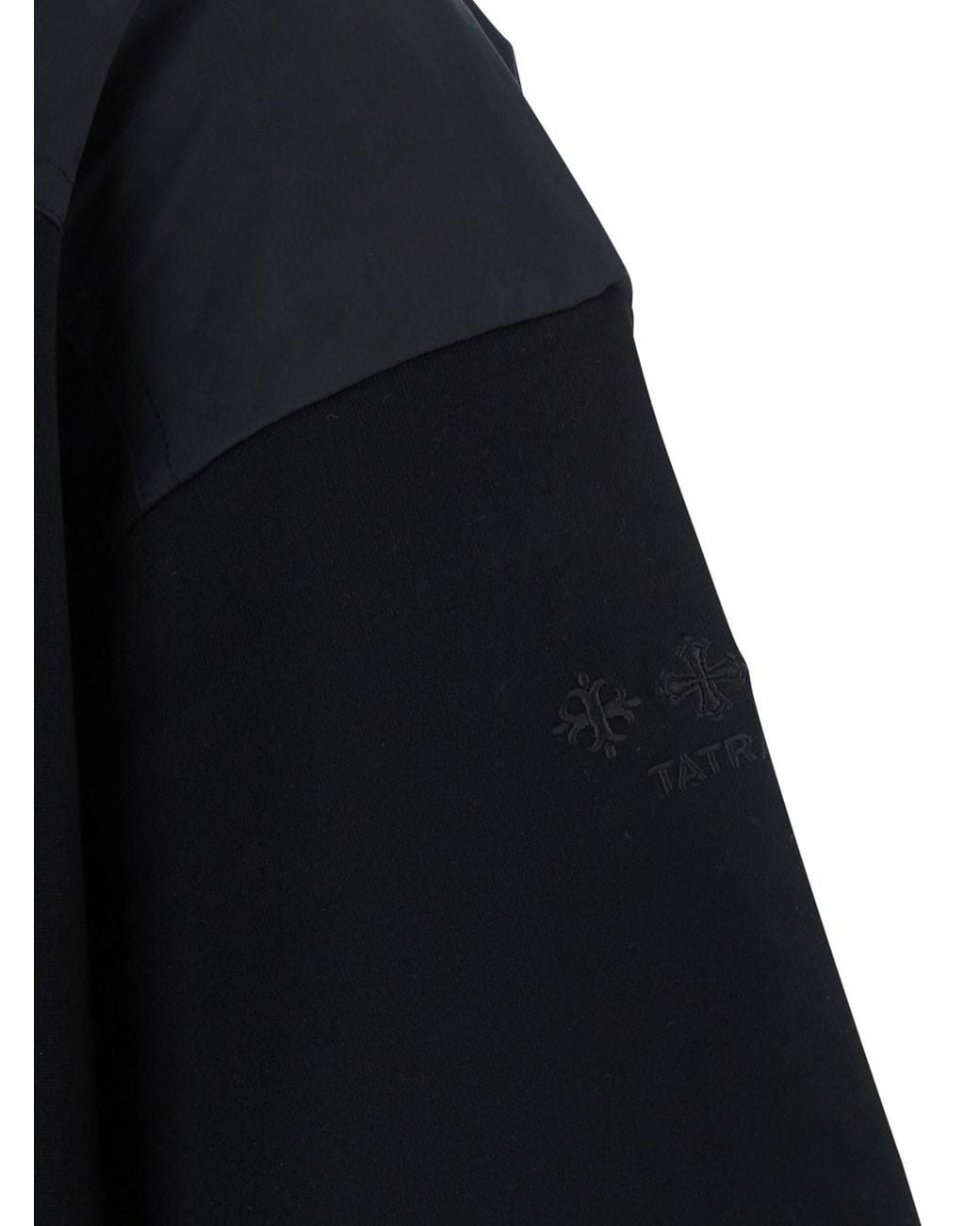 Tatras Black T-Shirt 'Telemo' With Round Neck And Short Sleeves For Me for men