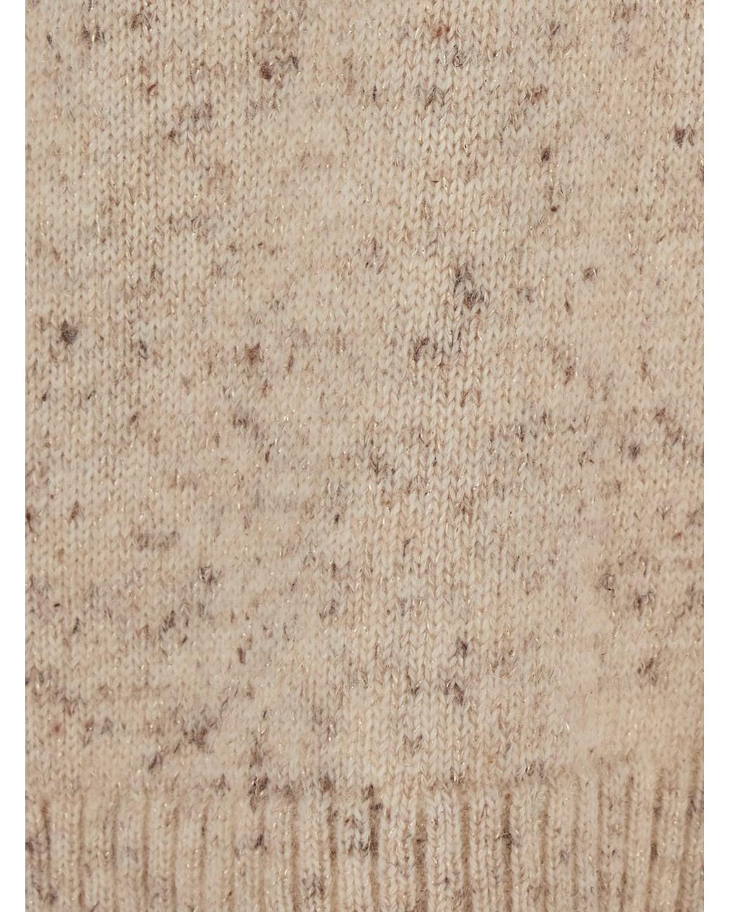 Fabiana Filippi Natural Sweater Wool-Blend Tops