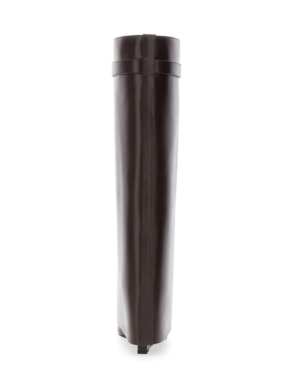 Givenchy Brown Pointed Toe Wedge Heels With Logo Plate On The Front