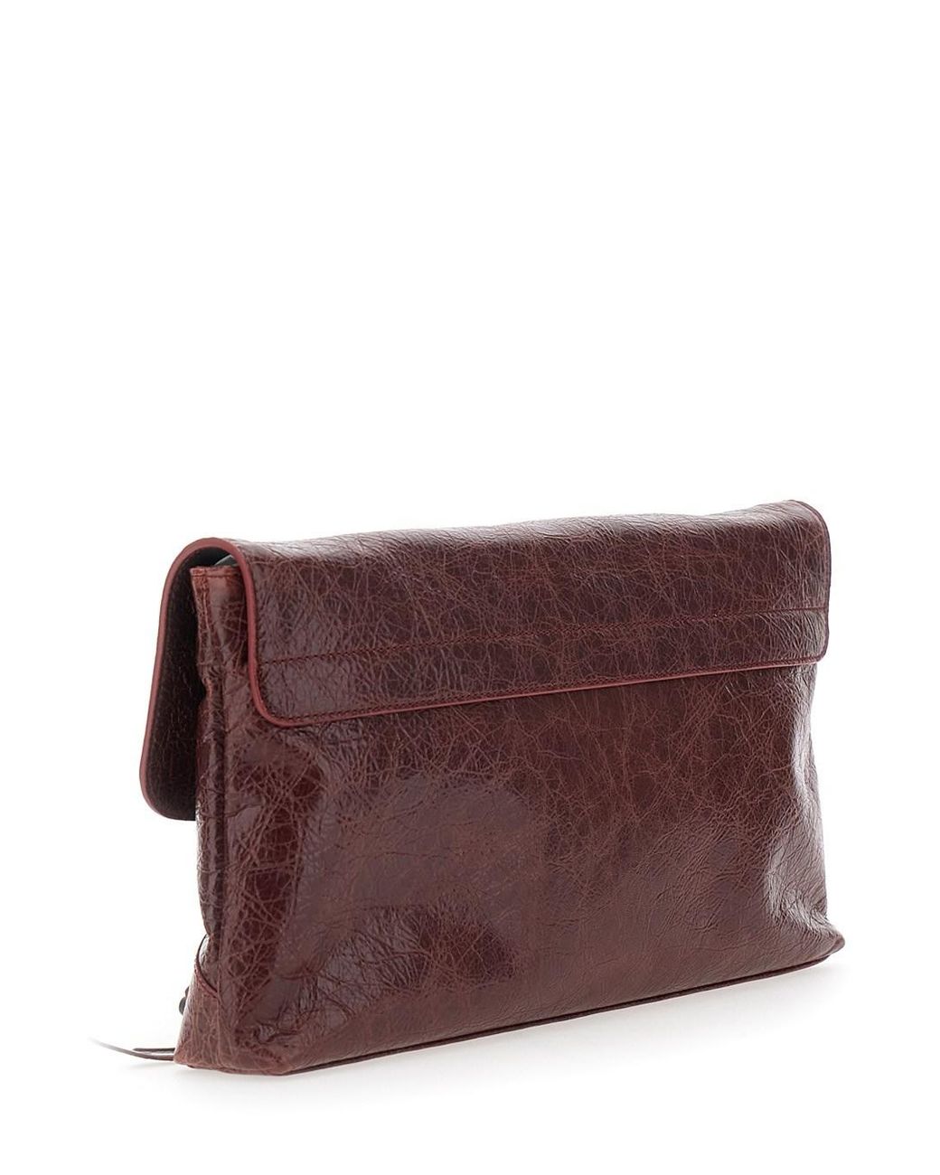 Balenciaga Purple Clutch Le City Leather Bags