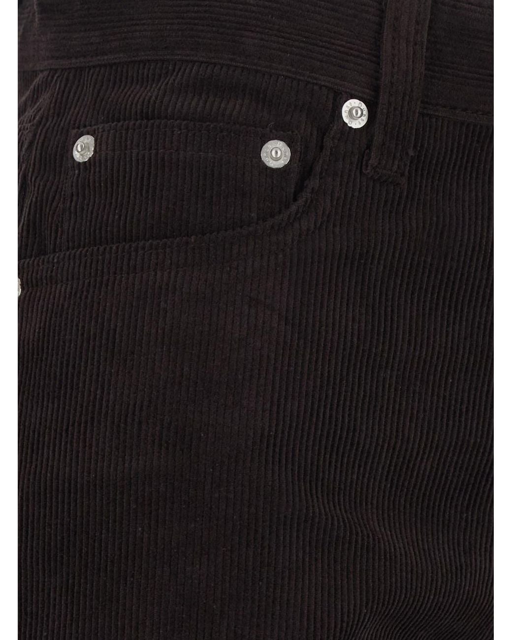 DUNST Black Pants With Logo Patch On The Back And Five-Pocket Design I
