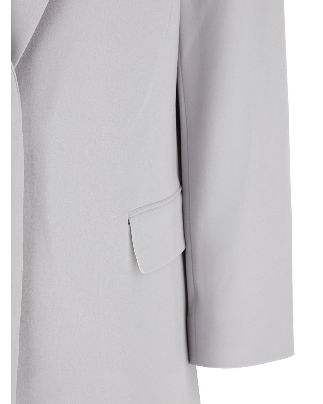 Theory Gray Single Breasted Jacket With Classic Lapels