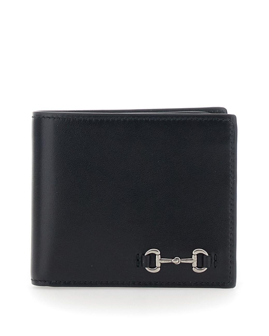 Gucci Black Bi-Fold Wallet Leather Calf for men