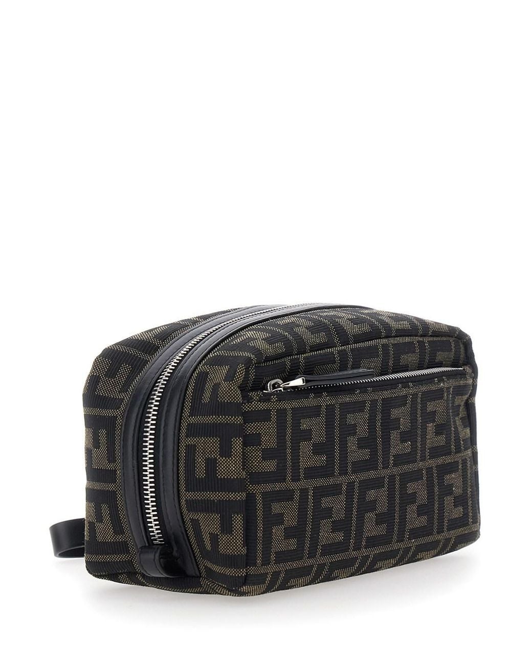 Fendi Black Pouch With Wrist Strap for men