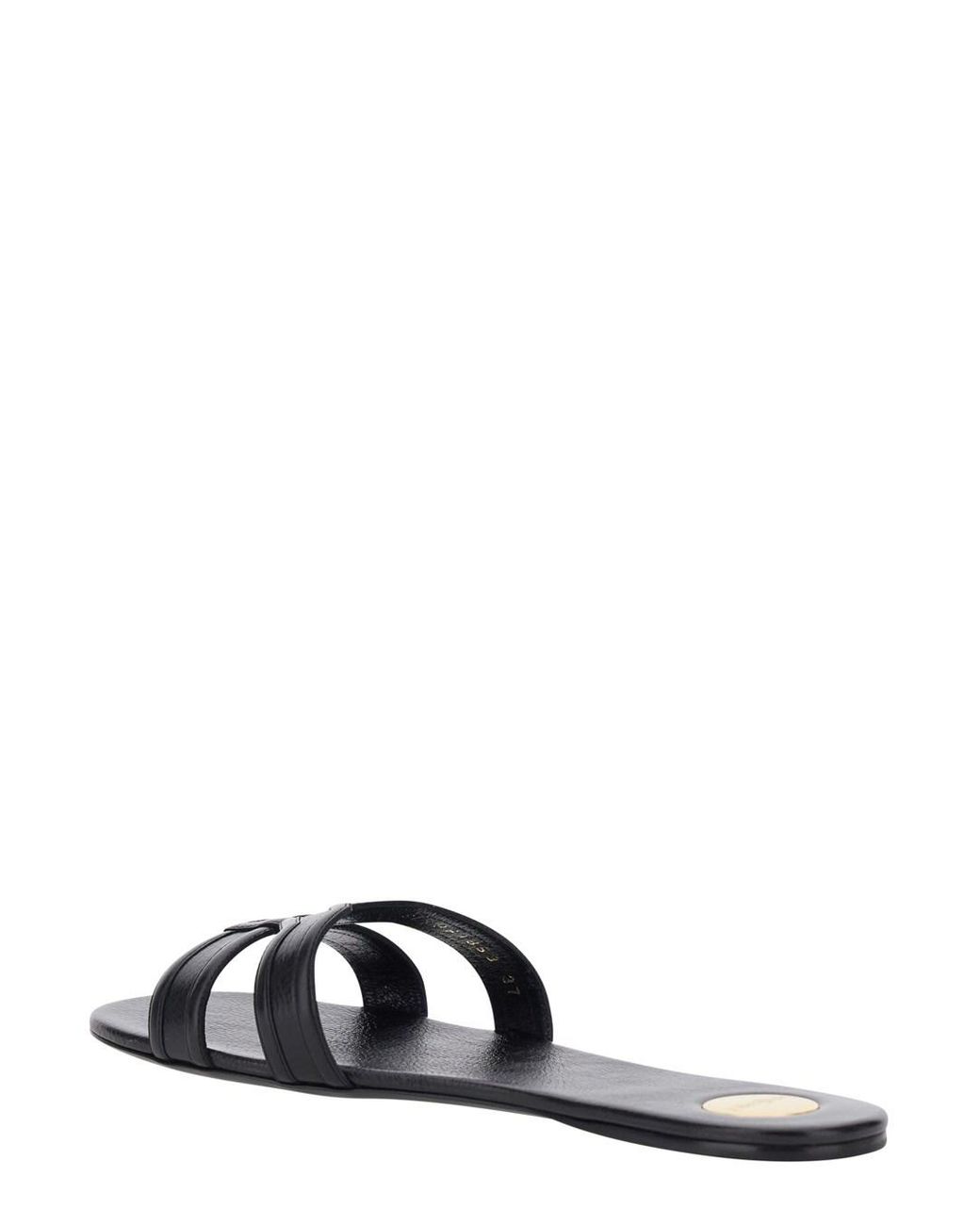 Saint Laurent White Sandals Mabrouka Leather Calf