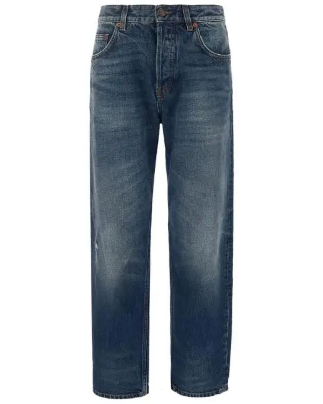 Balenciaga E Vintage Slim Fit Denim Jeans Man in Blue for Men | Lyst