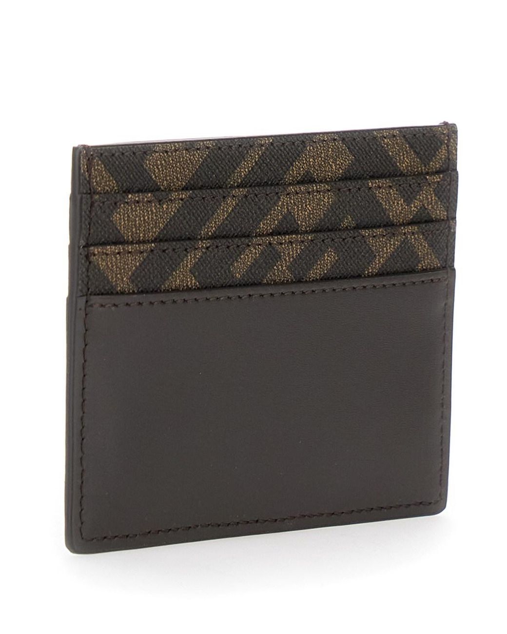 Fendi Black Squared Ff Card Holder for men