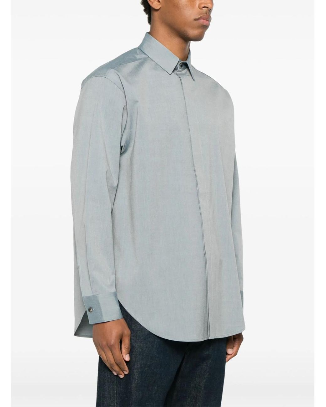 Fear Of God Gray Shirt With Classic Collar for men