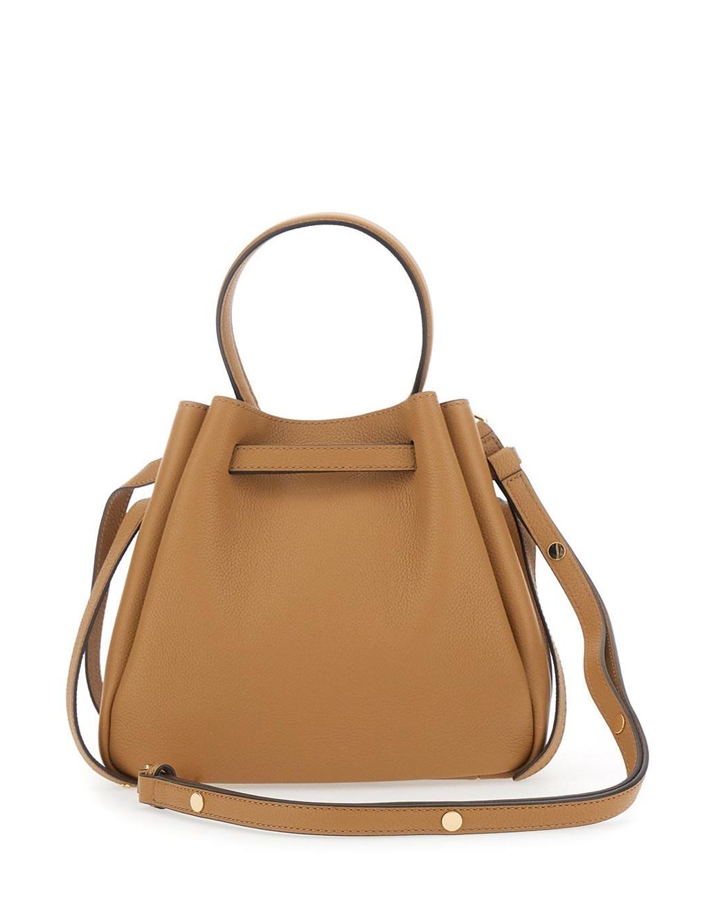 Tory Burch Natural Bucket Bag Romy Grained Leather