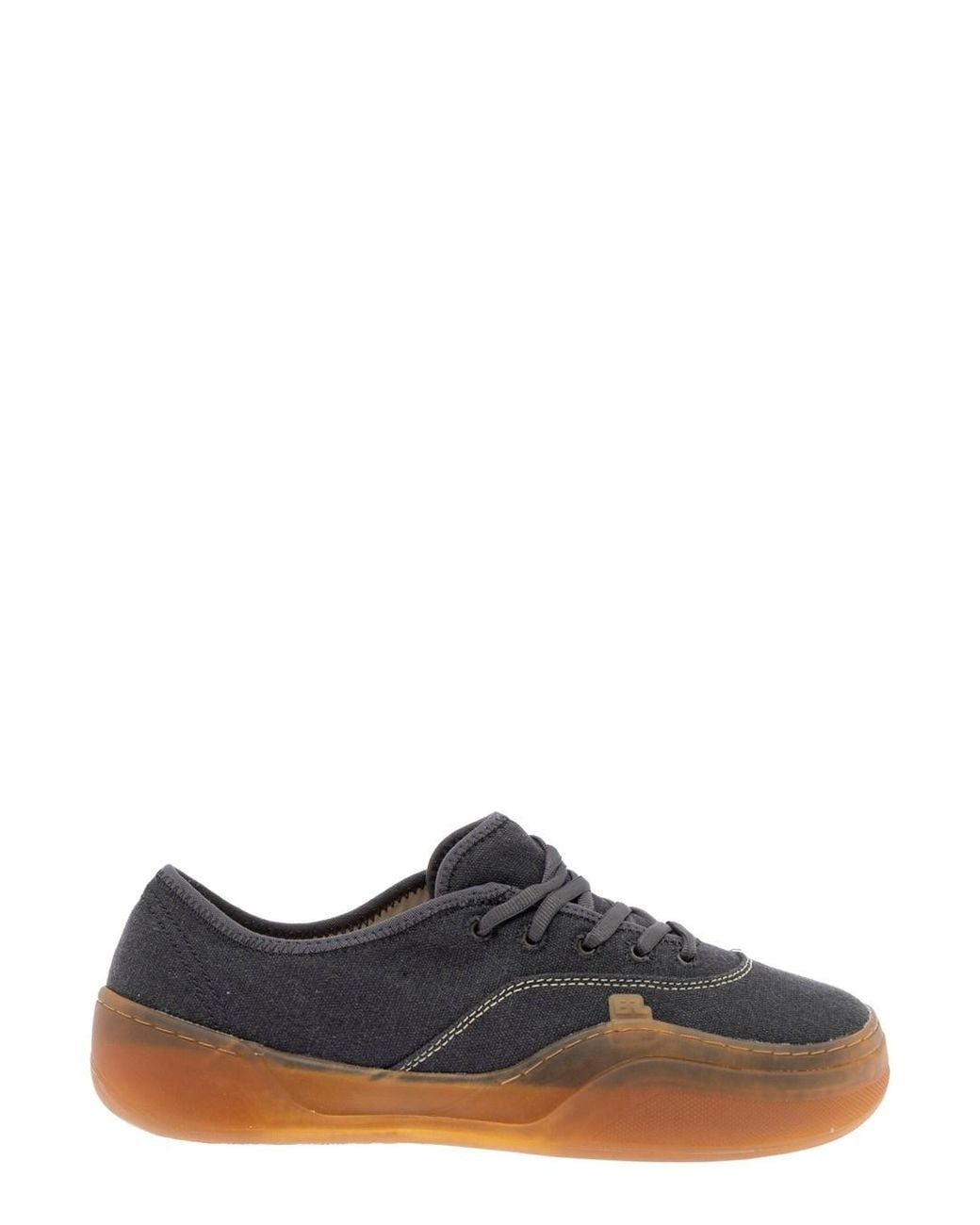 ERL Black 'Low Skate' Sneakers Low Top With Contrast Sole for men