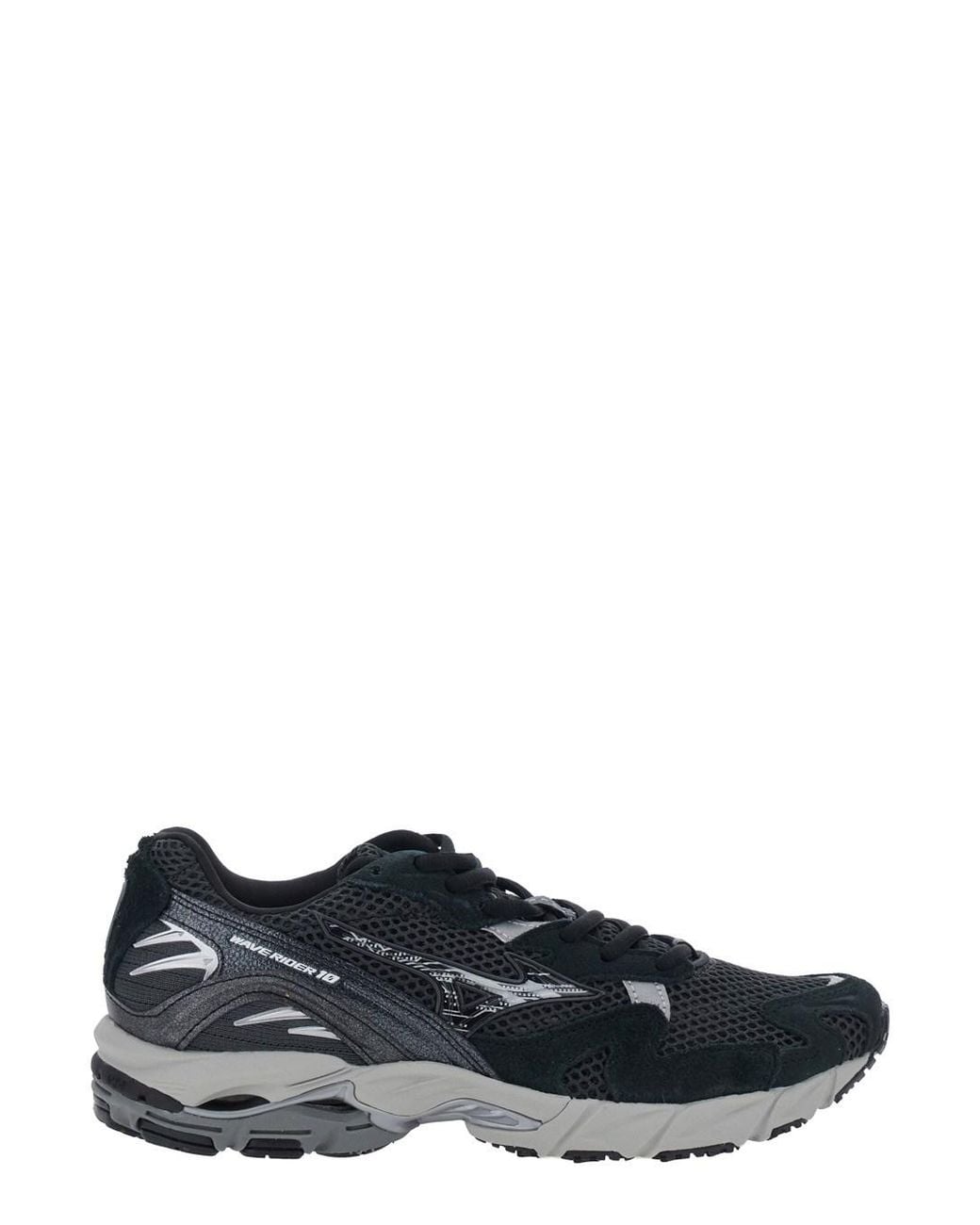 Mizuno Blue Wave Rider Shoes With Cushioning Sole, Tech Fabric, U