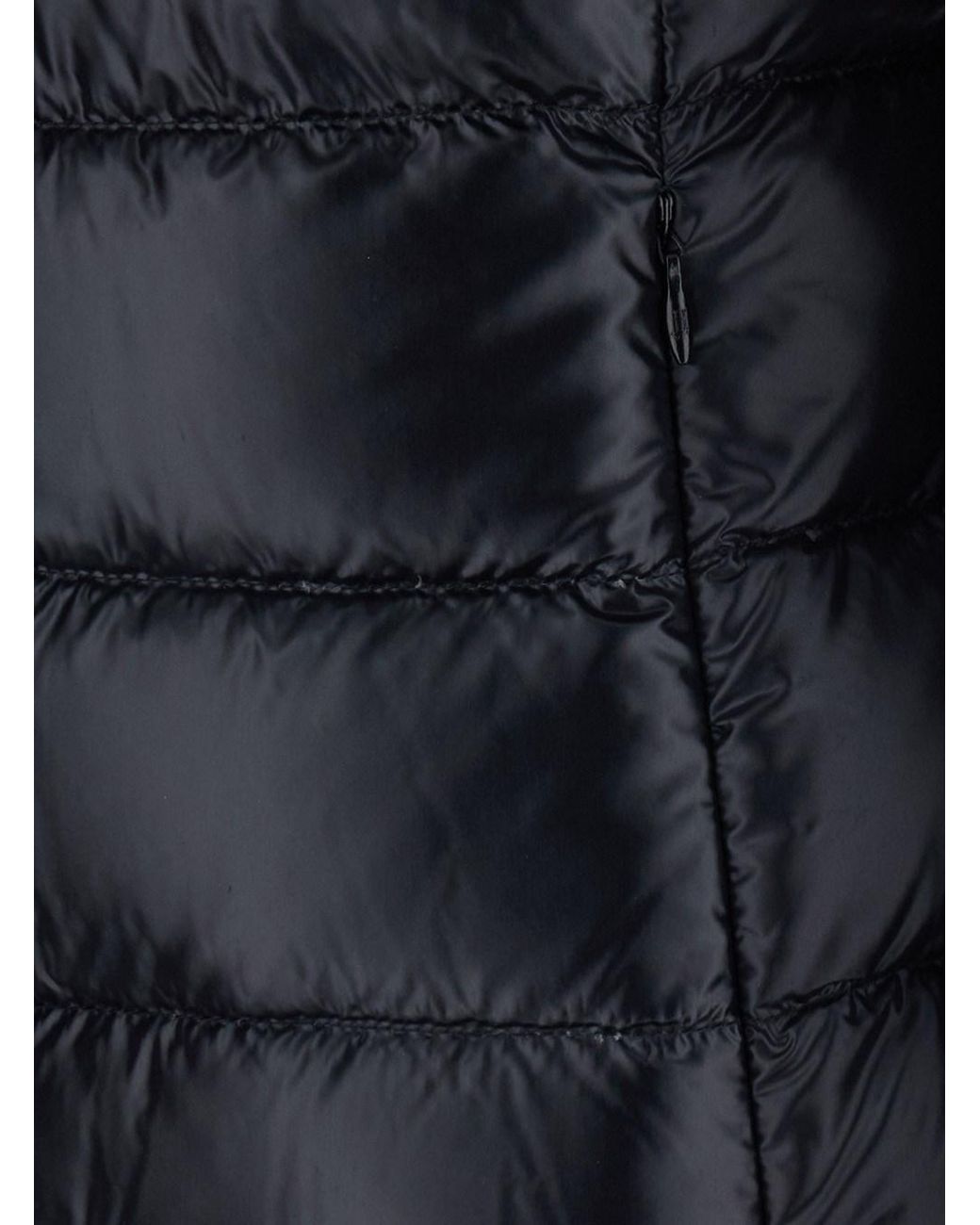 Herno Black Hooded Short Puffer Jacket Polyamide