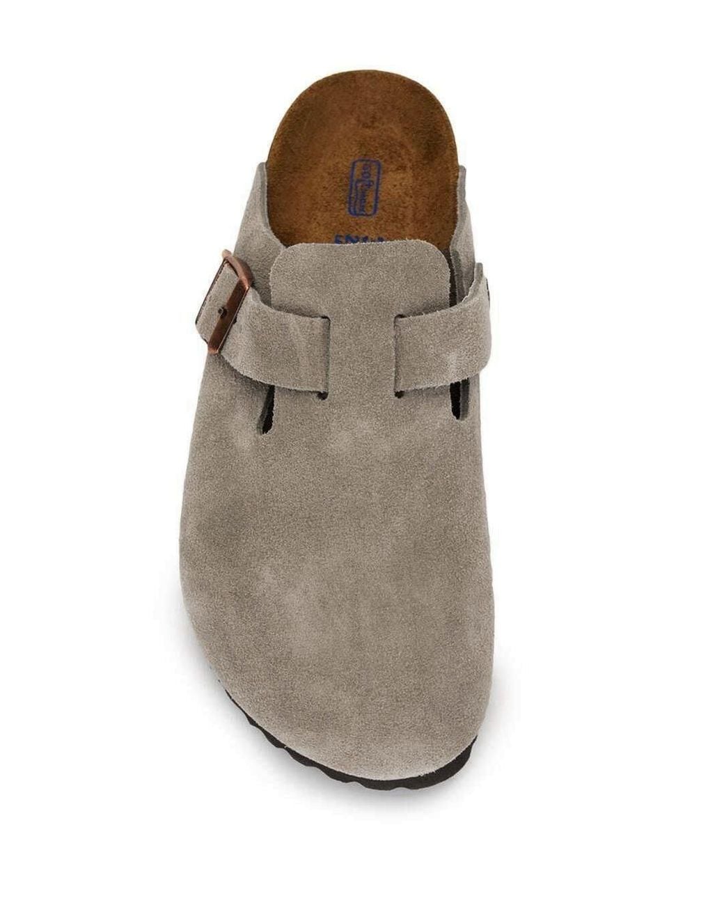 Birkenstock Brown Buckle Suede Mules