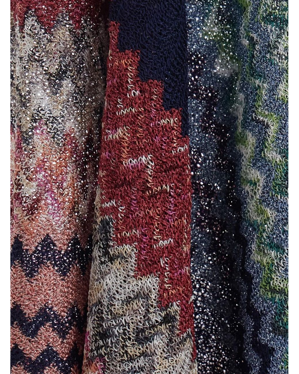 Missoni Blue Cape Tech Fabric Viscose Coat