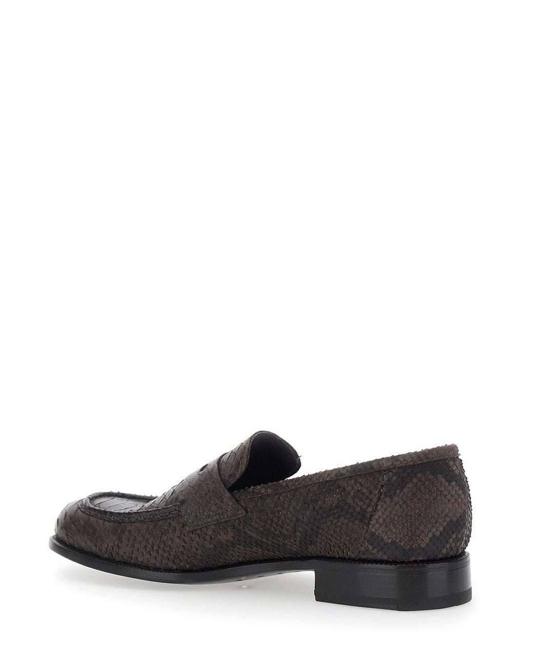 Lidfort Gray Loafers With Almond Toe for men