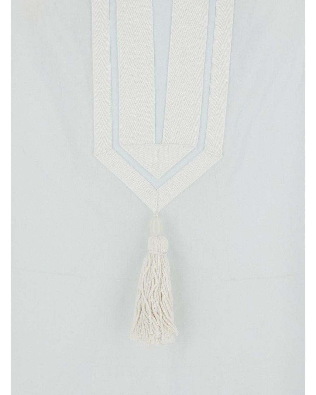 Tory Burch White 100% Cotton Tunic Caftan
