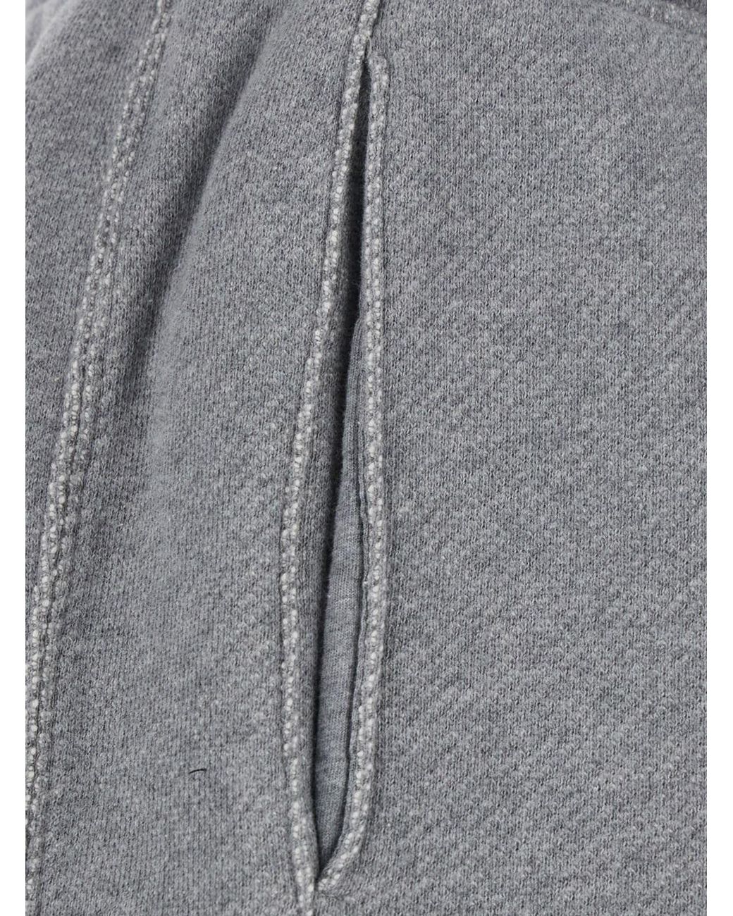 Represent Gray Pants With Elasticated Waist And Logo Patch On The Back for men
