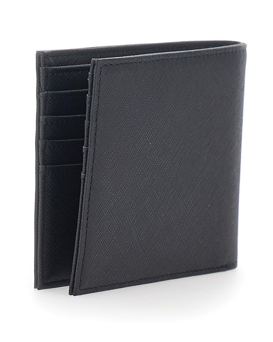 Emporio Armani Black Bifold Wallet Tech Fabric Polyamide for men