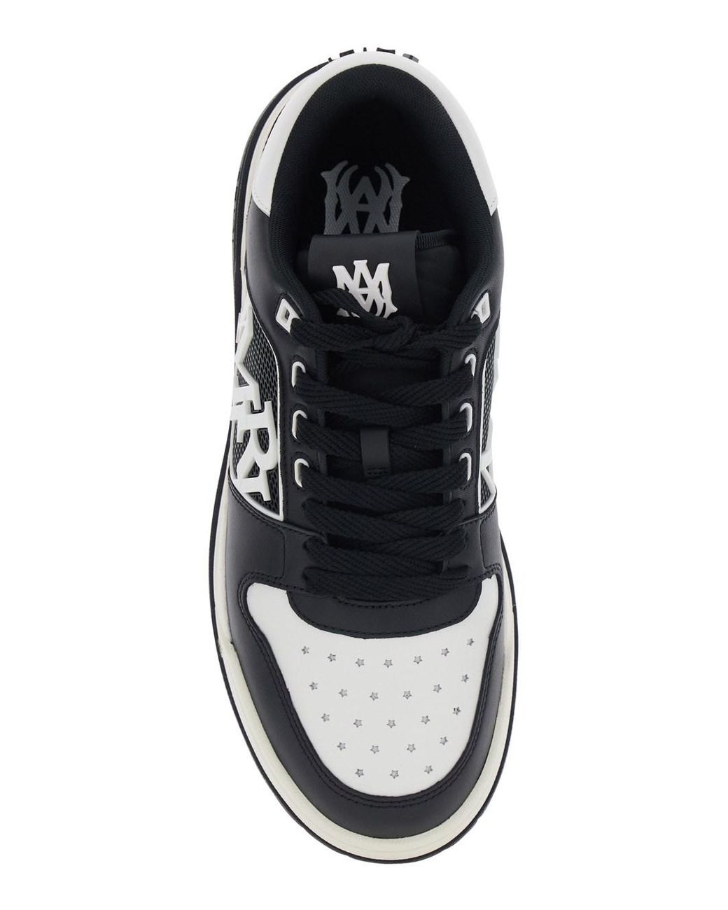 Amiri White Sneakers With Contrast Leather Heel for men