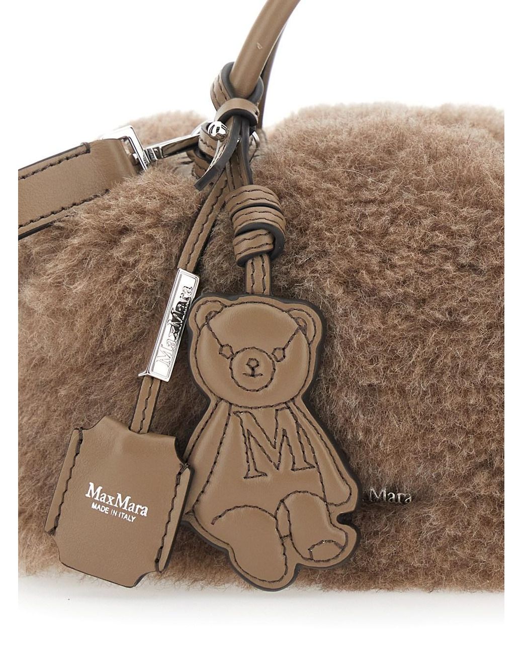 Max Mara Brown Ted Hold All S4 Bag With Handles And Zip Closure, Tech Fabric