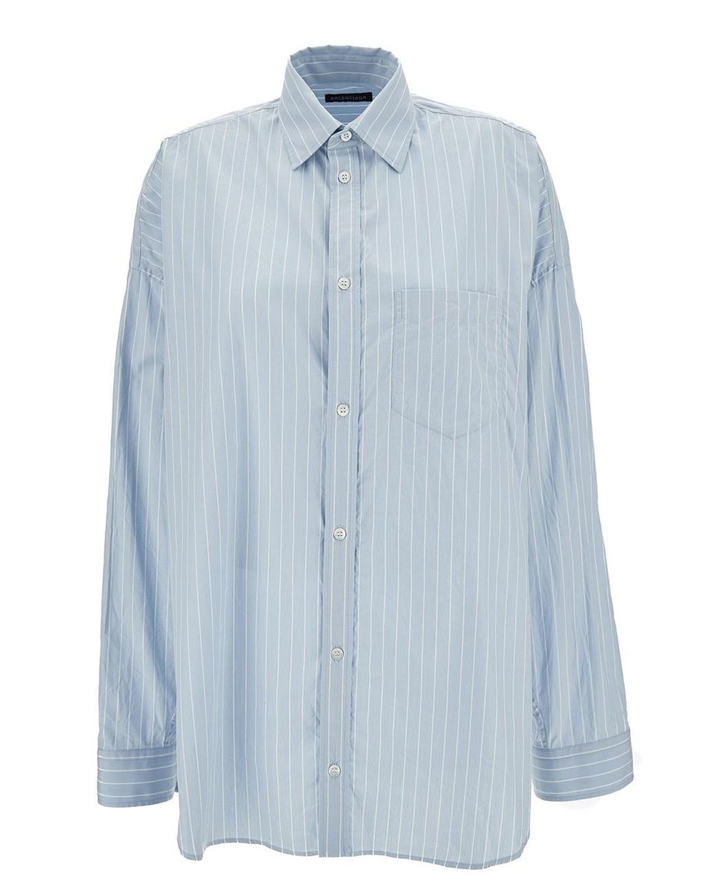 Balenciaga blue and white striped shirt shop