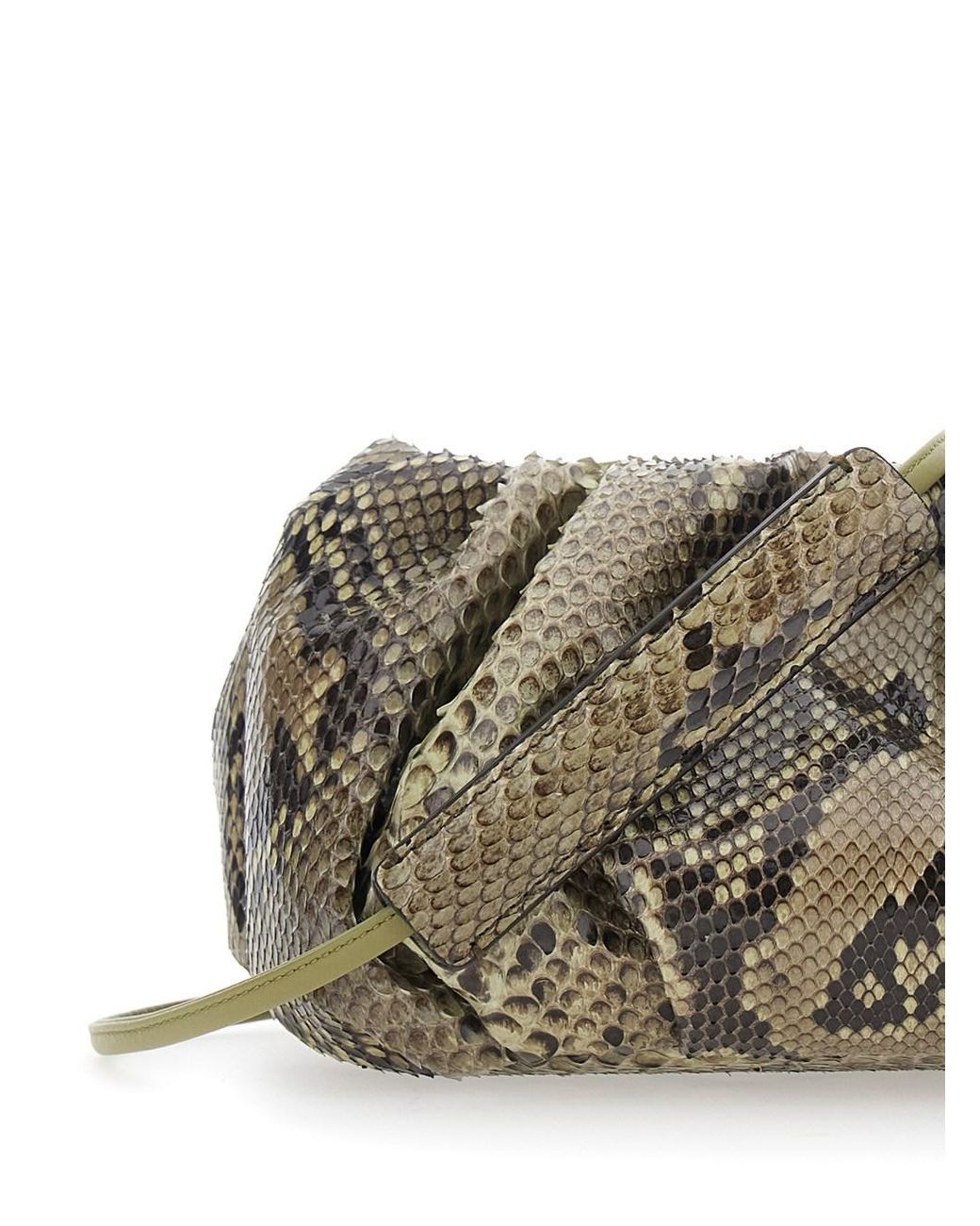 Biaggini Gray 'Pillow' Clutch With Shoulder Strap And Magnetic Cl