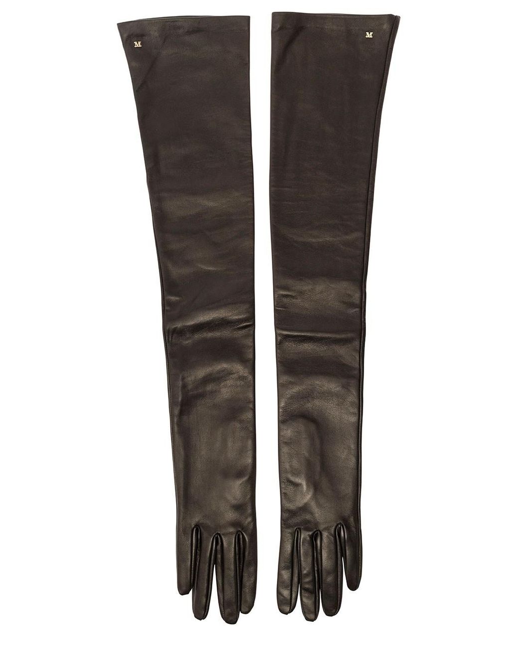 Max Mara Amica Leather Gloves in Brown Lyst UK