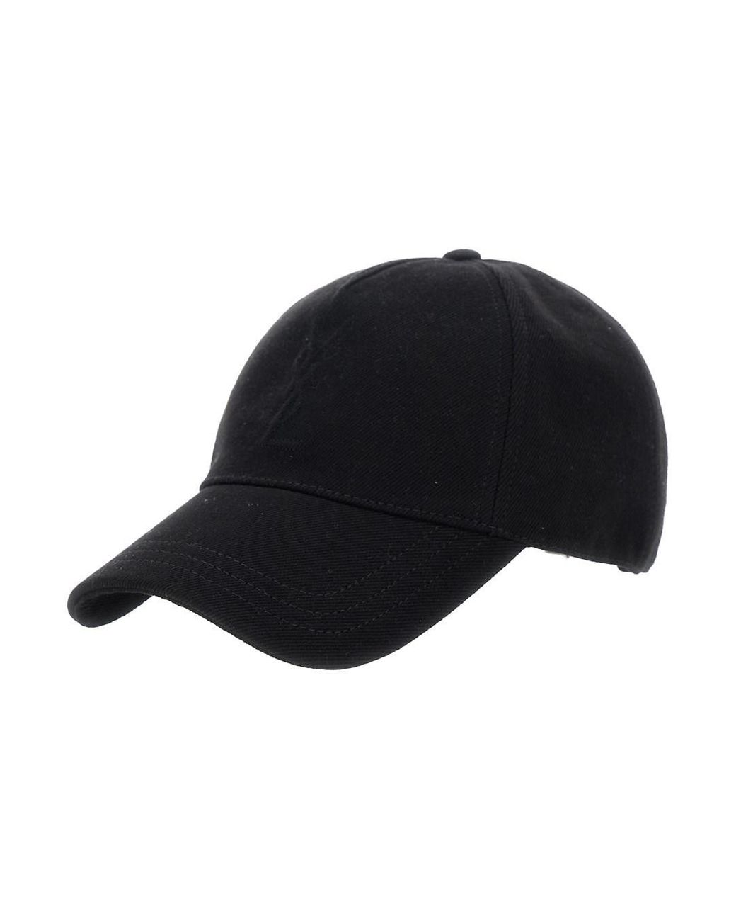 Saint Laurent Blue Baseball Cap Cassandre Cotton Textile Hat for men
