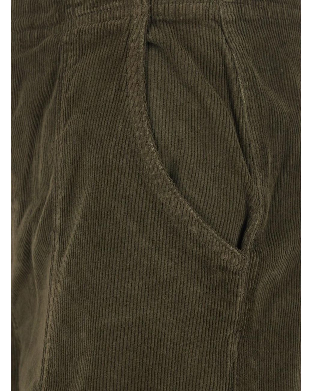 Twinset Green Pants With Belt Loops