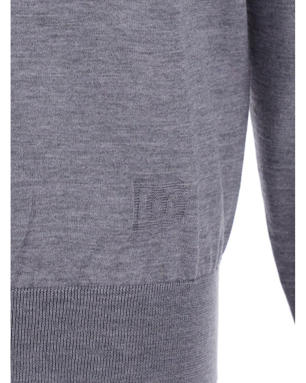 Dolce & Gabbana Gray Polo Knitted for men