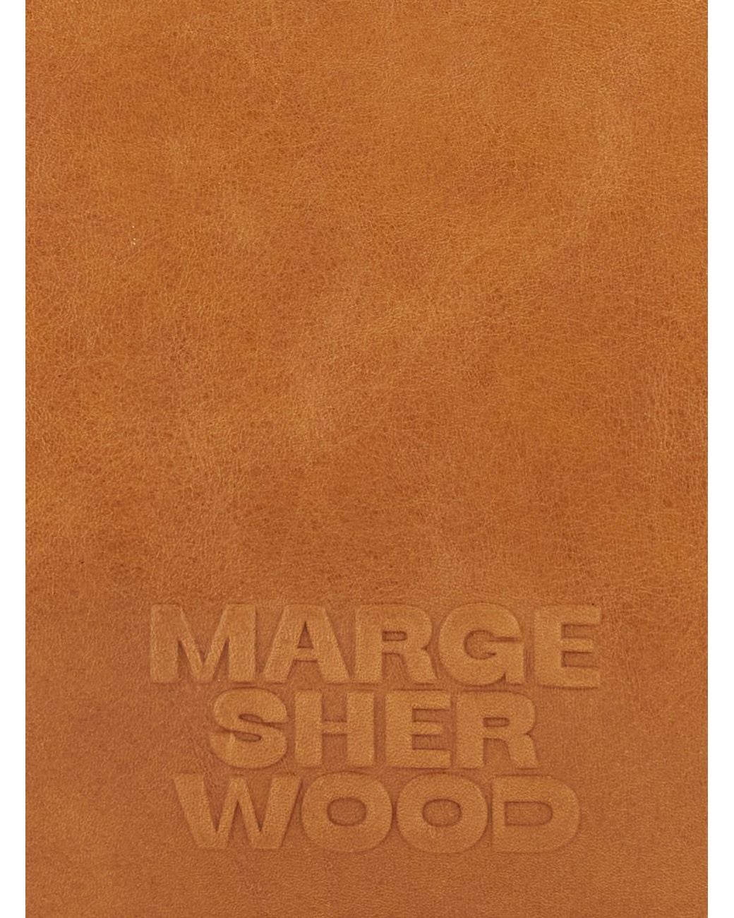 MARGE SHERWOOD Brown 'Soft Boston' Small Shoulder Bag With Two Top Hand