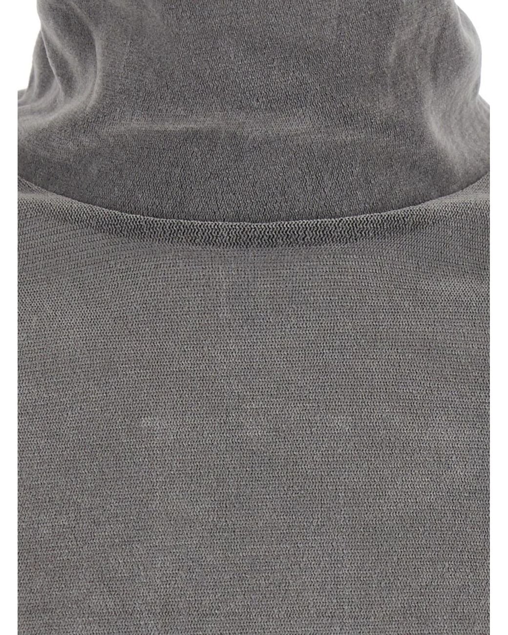 Tela Gray 'Matilde' Sweater With High Collar And Long Sleeves
