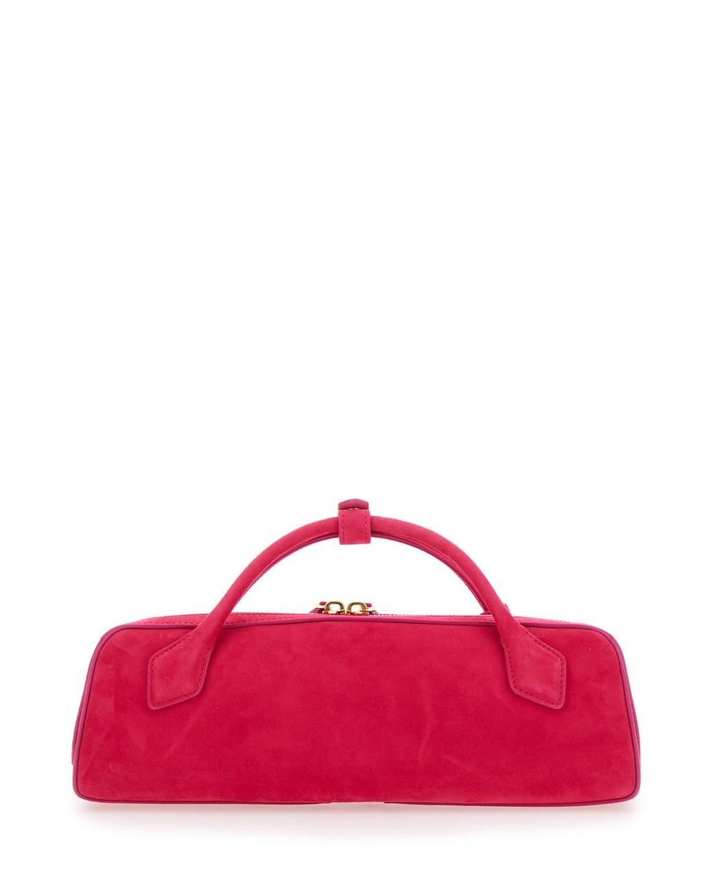 Alaïa Pink Teckel Clutch With Leather Details And Fuchsia Color For