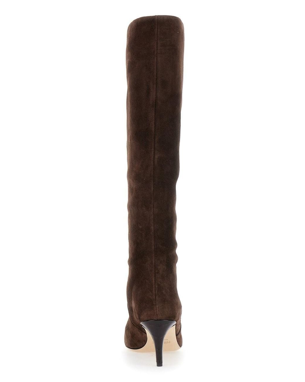 Paris Texas Brown Boots Pointed Toe Suede Calf Leather