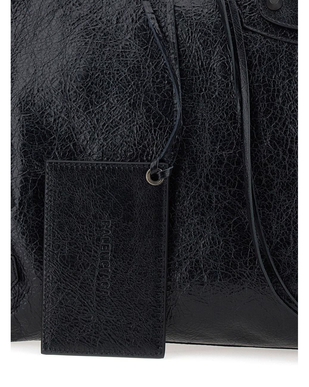 Balenciaga Black 'Le City Travel' Handbag With Adjustable And Removabl for men