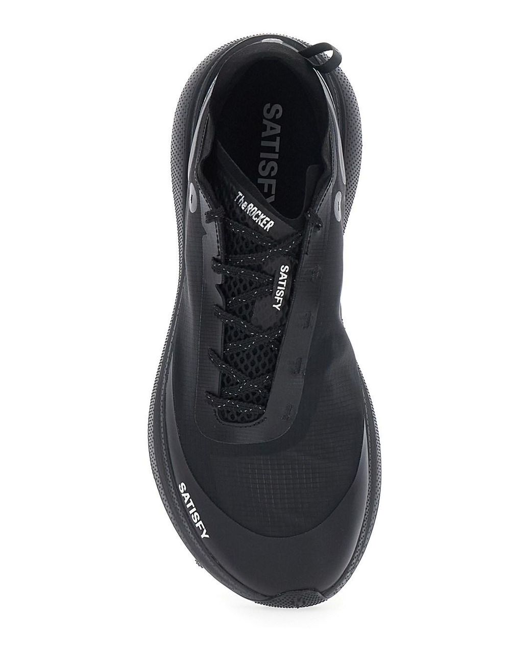 Satisfy Blue Sneakers With Leather Upper And Rubber Sole for men