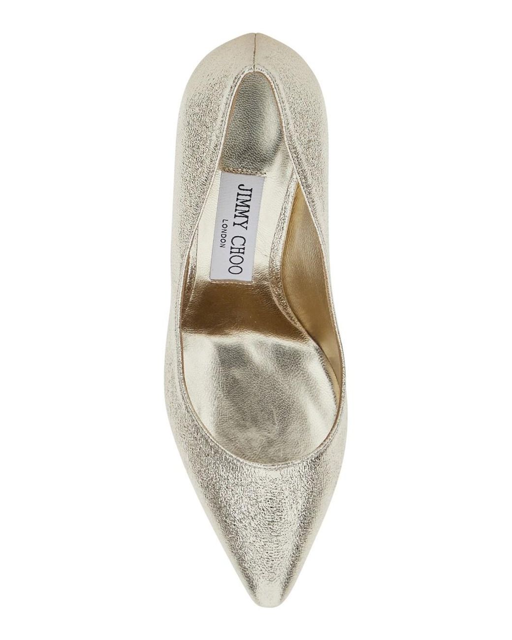 Jimmy Choo Metallic Slip-On Heels Romy